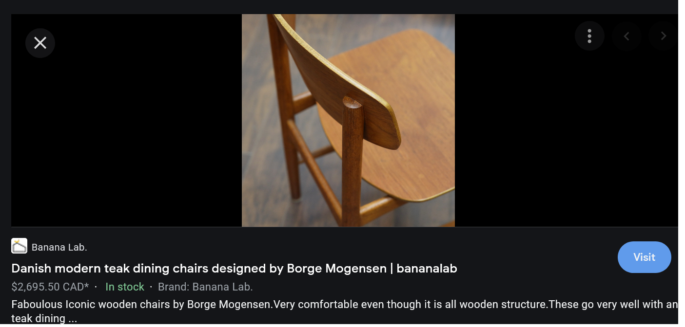 4 REFINISHED Danish Mid Century Modern Teak Chairs by Borge Mogensen