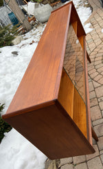 REFINISHED Danish MCM Teak Display Bookcase 68