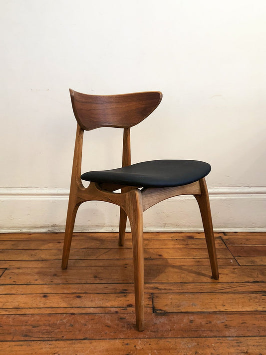 6 REFINISHED REUPHOLSTERED MCM Walnut & Ash Chairs by Deilcraft - Mid Century Modern Toronto