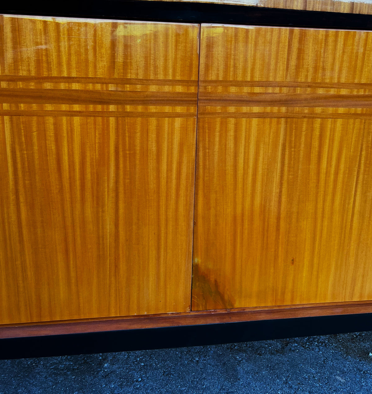 Exquisite French Mid Century Modern Sideboard Buffet Large 94.5