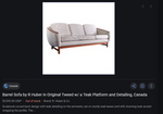 REFINISHED MCM Huber Barrel Back Teak Sofa and Lounge Chair- Mint (plus bonus armchair) 11
