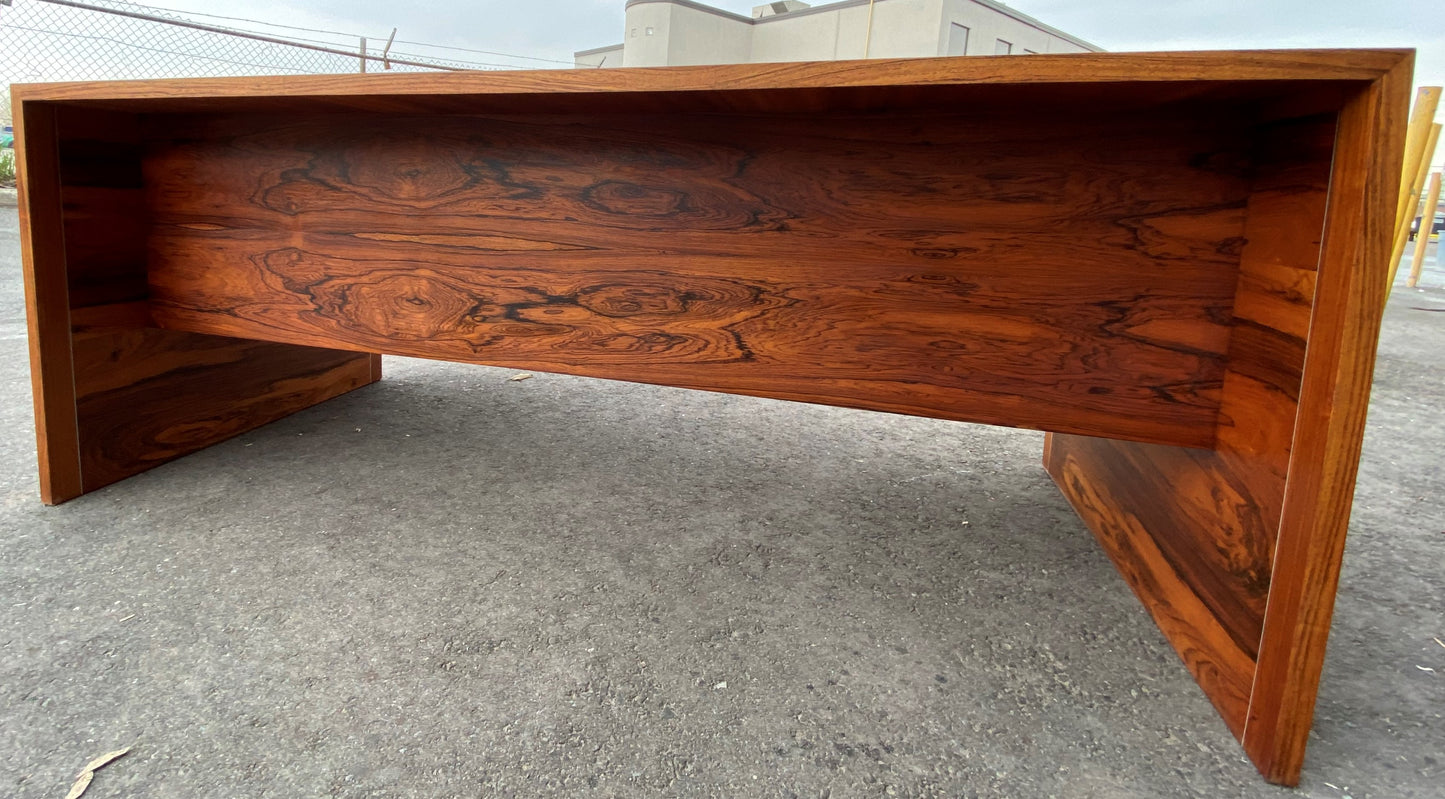 REFINISHED MCM rosewood executive desk by Leif Jacobsen