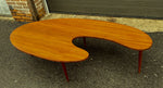 REFINISHED Mid Century Modern Coffee Table Free-Form Shaped 6