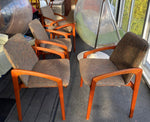 6 REFINISHED Danish MCM Teak Armchairs by Kai Kristiansen, ready for new upholstery 4