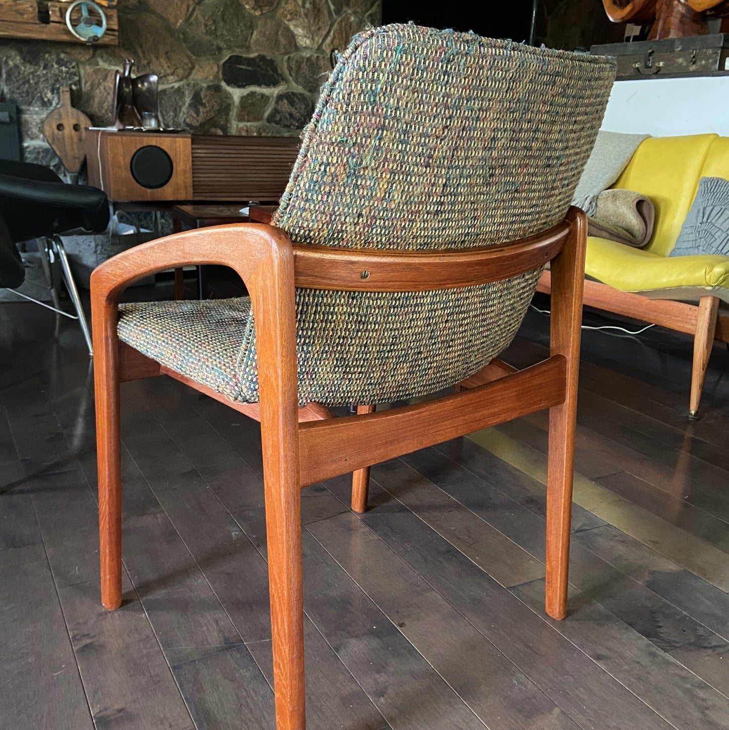 6 REFINISHED Danish MCM Teak Armchairs by Kai Kristiansen, ready for new upholstery