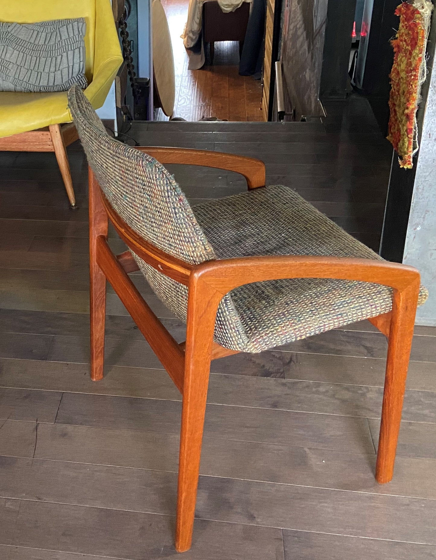 6 REFINISHED Danish MCM Teak Armchairs by Kai Kristiansen, ready for new upholstery