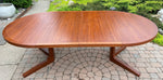 REFINISHED Danish Mid Century Modern Teak Dining Table w 2 Leaves by Dyrlund 50.5