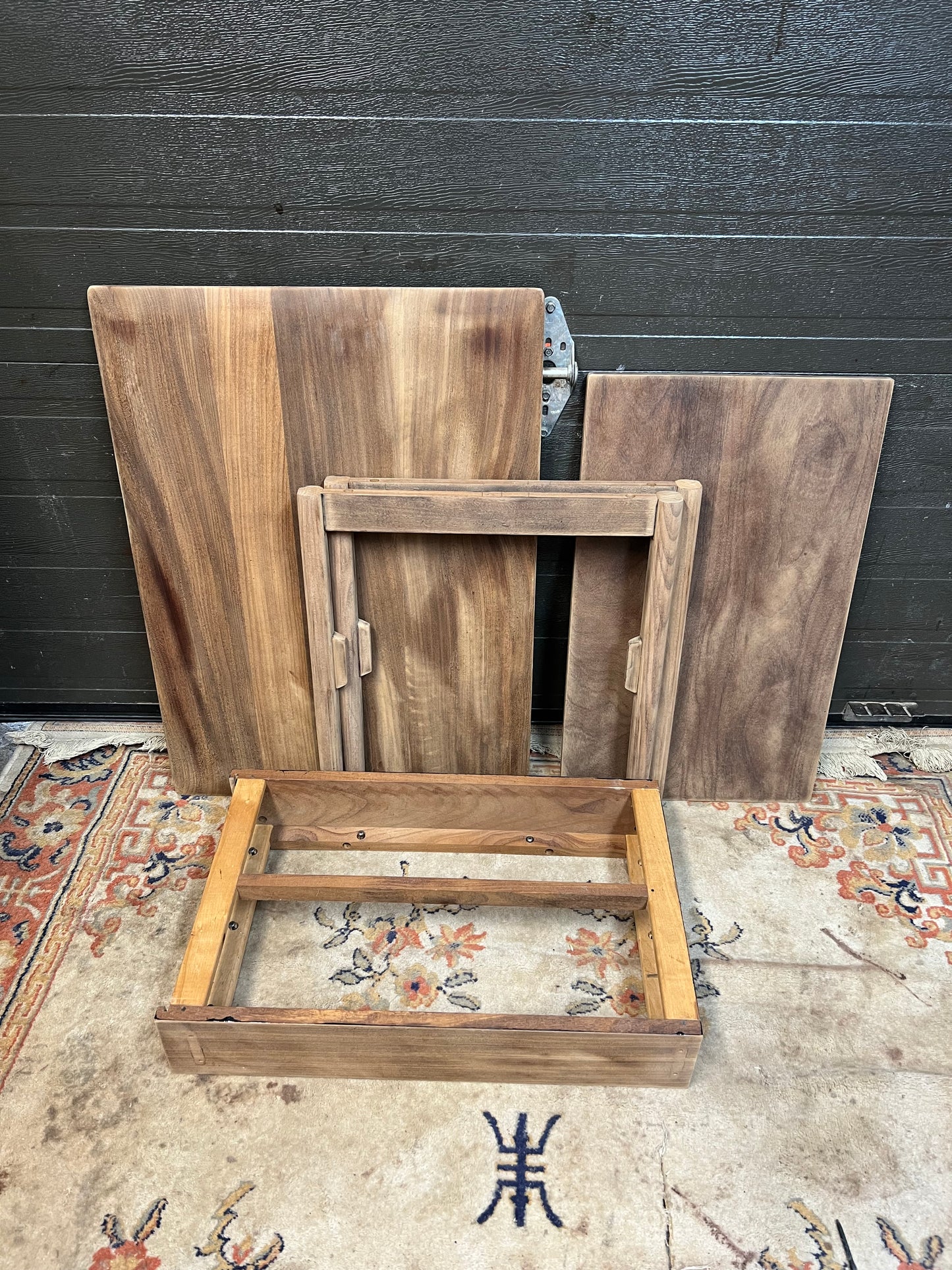 REFINISHED Mid Century Modern Solid Teak Side Table w Drawers by Imperial (2 available)