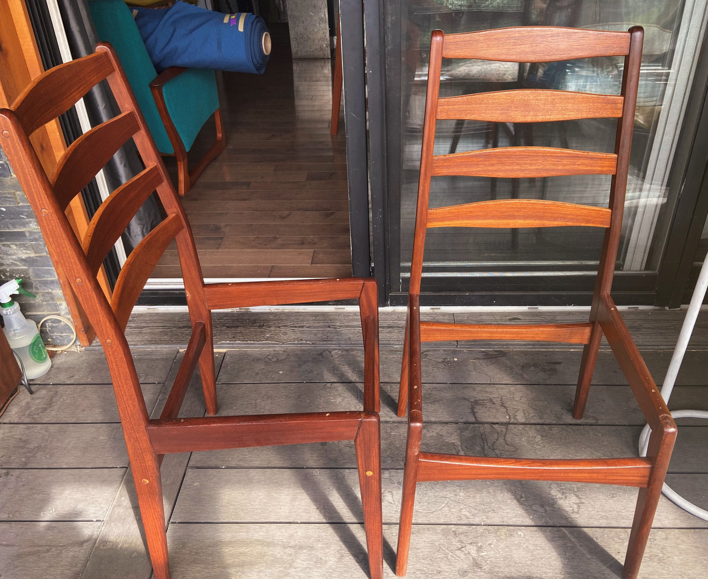 6 REFINISHED Danish Mid Century Modern Teak Chairs by Frem Rojle w NEW seats