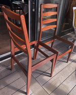 6 REFINISHED Danish Mid Century Modern Teak Chairs by Frem Rojle w NEW seats 10
