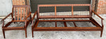 REFINISHED Mid Century Modern Solid Teak Lounge Chair with Cushions 9
