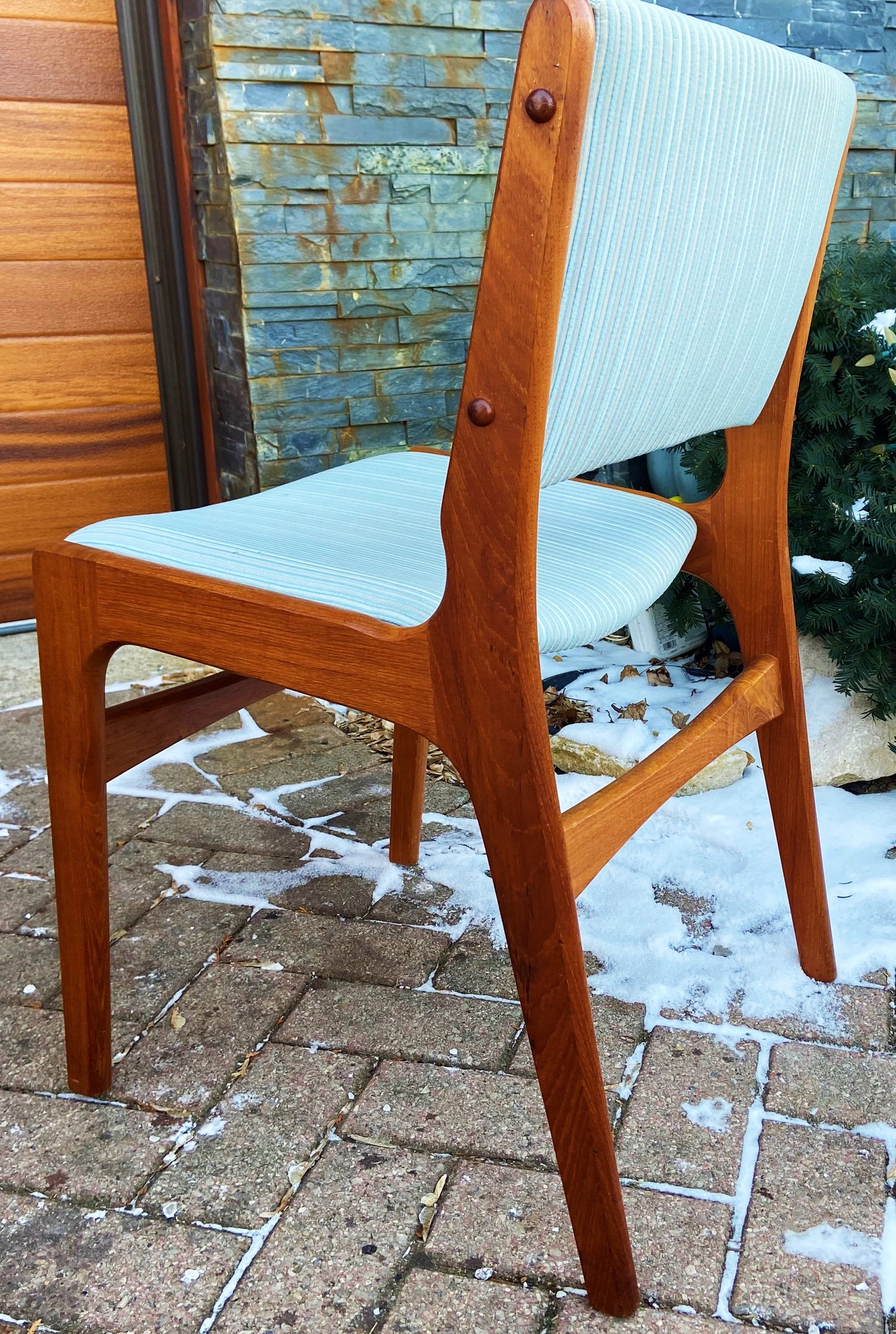 8 RESTORED Danish Mid Century Modern Teak Chairs by J. Andersen