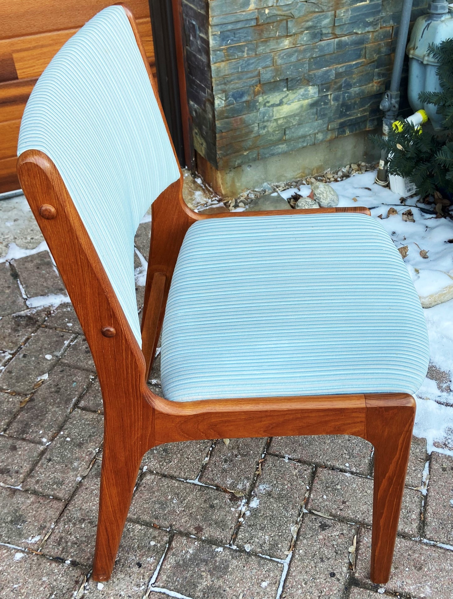 8 RESTORED Danish Mid Century Modern Teak Chairs by J. Andersen