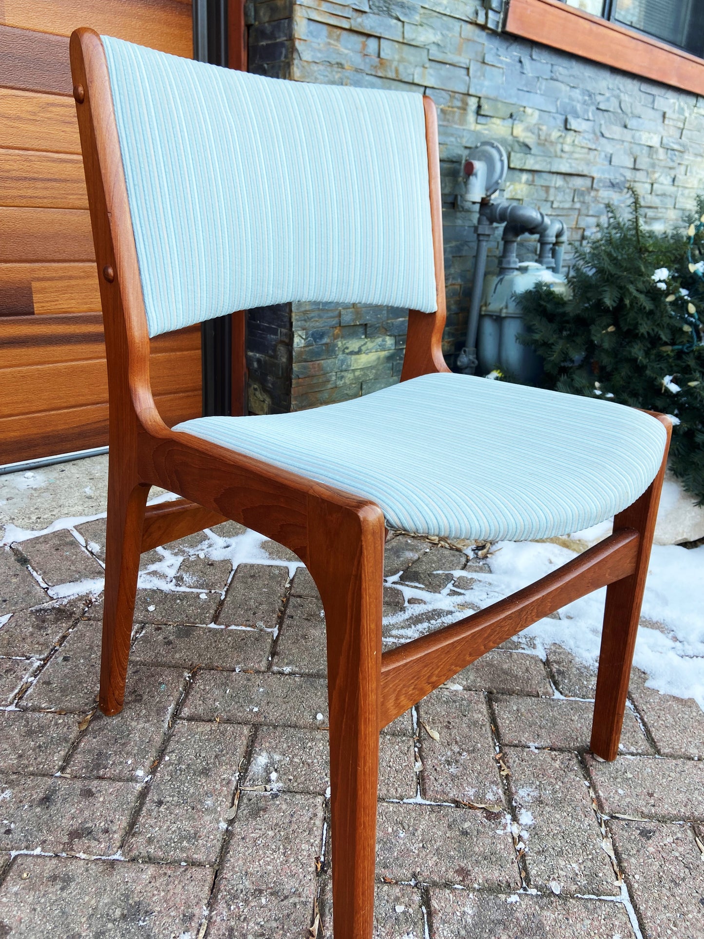 8 RESTORED Danish Mid Century Modern Teak Chairs by J. Andersen