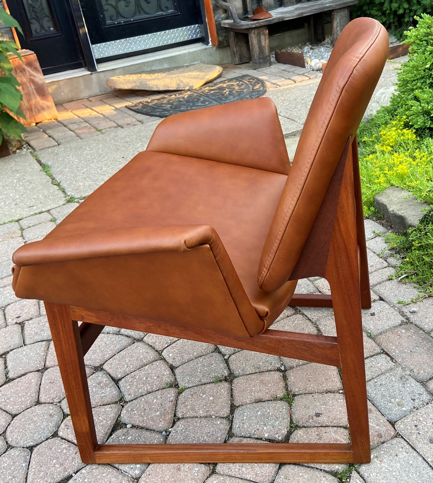 REFINISHED Danish Mid-Century Modern Teak Lounge Chair by Illum Wikkelsø