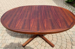 REFINISHED Danish Mid Century Modern Rosewood Table w 2 Leaves by Dyrlund, 64