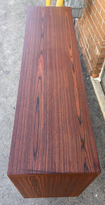 REFINISHED Swedish MCM Rosewood record credenza with a sliding door by Troeds 51