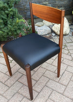 6 REFINISHED REUPHOLSTERED Danish MCM Teak Chairs by P. Volther for Frem Rojle 4