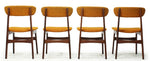 6 RESTORED Mid Century Modern Teak Chairs by R.Huber, will be Reupholstered 11