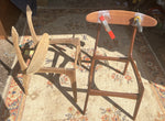 4 REFINISHED Mid Century Modern Teak Afromosia Chairs, will be REUPHOLSTERED 13