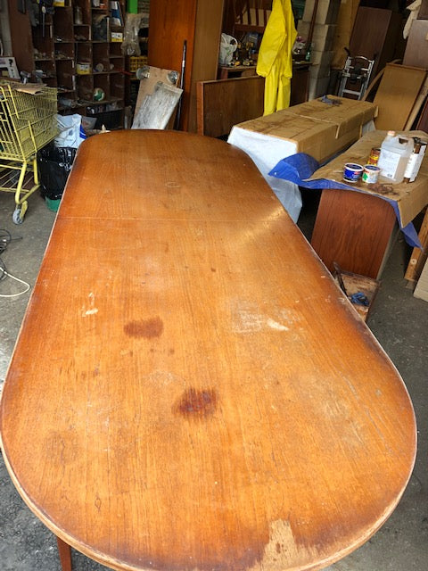 REFINISHED Unique Danish MCM Teak Table Dining or Boardroom -10 ft - Super Sale! - Mid Century Modern Toronto