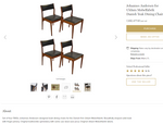 4 MCM Teak Chairs by Johannes Andersen RESTORED will be REUPHOLSTERED for you, each $245 - Mid Century Modern Toronto 7
