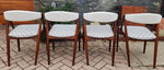 4 RESTORED Mid Century Modern Kai Kristiansen Teak Chairs, Model 31 3