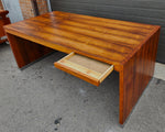 REFINISHED Mid Century Modern Free-Standing Rosewood Desk by J. Geiger 14