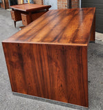 REFINISHED Mid Century Modern Free-Standing Rosewood Desk by J. Geiger 8