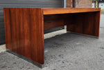 REFINISHED Mid Century Modern Free-Standing Rosewood Desk by J. Geiger 10