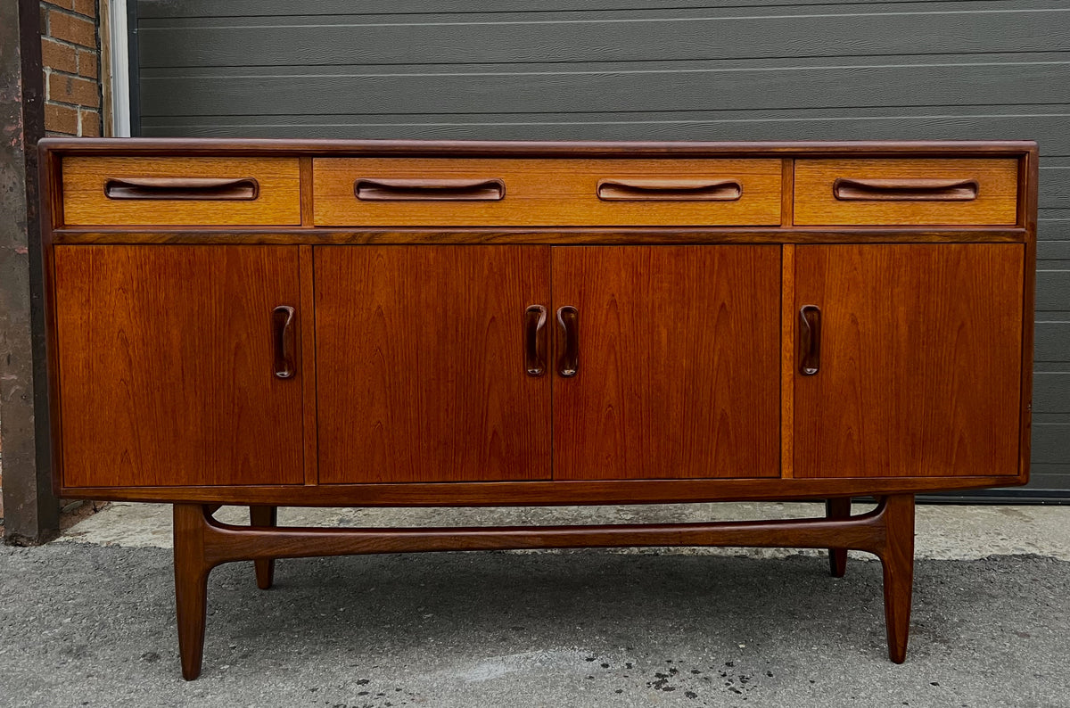 REFINISHED Mid Century Modern Teak Sideboard by V.B.Wilkins for G-Plan, 60