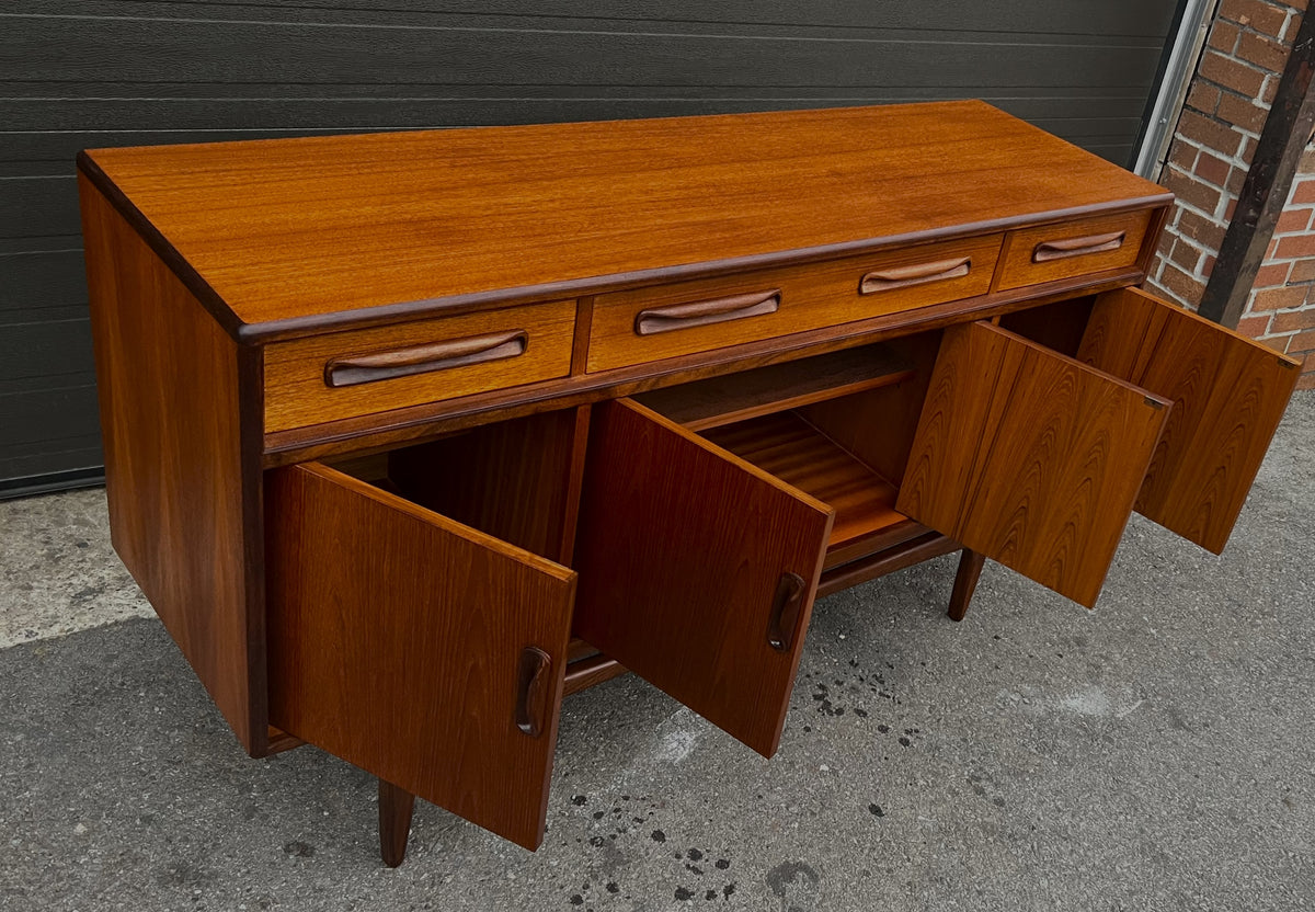 REFINISHED Mid Century Modern Teak Sideboard by V.B.Wilkins for G-Plan, 60