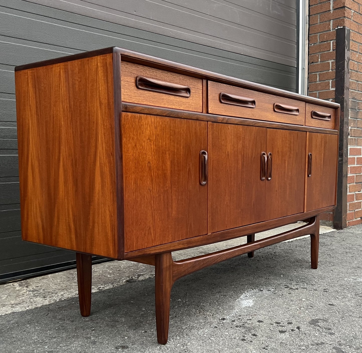 REFINISHED Mid Century Modern Teak Sideboard by V.B.Wilkins for G-Plan, 60"