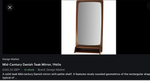 REFINISHED Mid Century Modern Teak Cabinet & Mirror by Reff/ Knoll, PERFECT 3