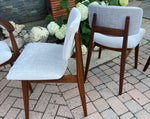 6 REFINISHED REUPHOLSTERED Mid Century Modern Solid Teak Chairs by Jan Kuypers, PERFECT 5
