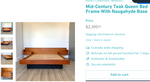 REFINISHED Mid Century Modern Rosewood Bed w floating nightstands Queen, PERFECT 13