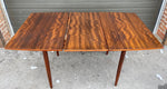 REFINISHED British MCM Extendable Dining Table by A. Cox, Perfect, Compact 42