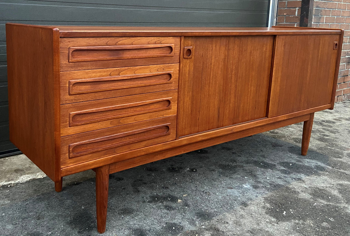 REFINISHED Danish MCM Teak Sideboard by Johannes Andersen for Uldum, 79