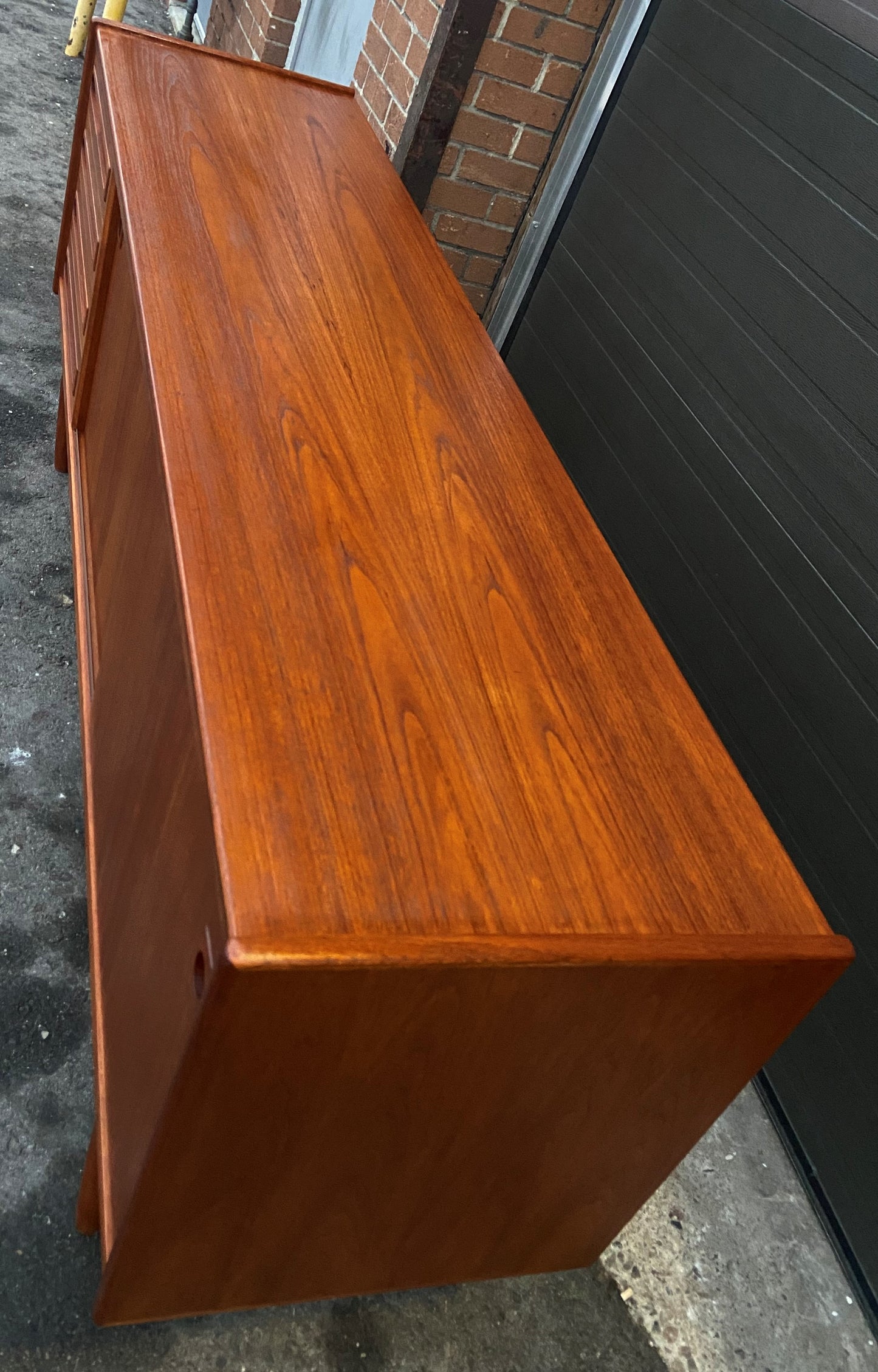 REFINISHED Danish MCM Teak Sideboard by Johannes Andersen for Uldum, 79", Perfect