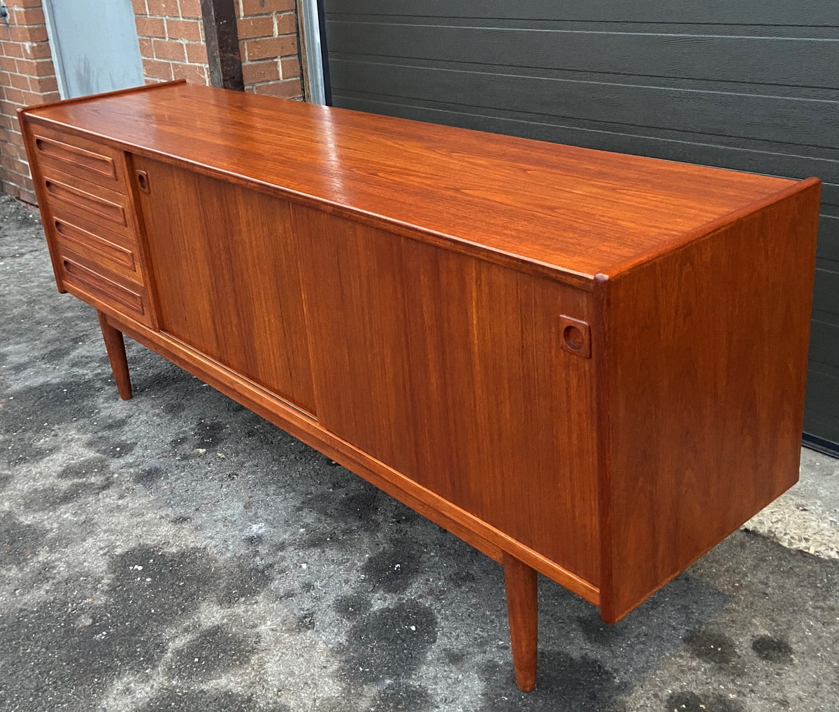 REFINISHED Danish MCM Teak Sideboard by Johannes Andersen for Uldum, 79