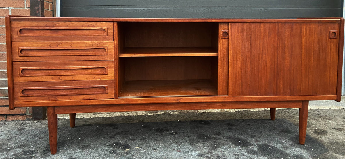REFINISHED Danish MCM Teak Sideboard by Johannes Andersen for Uldum, 79