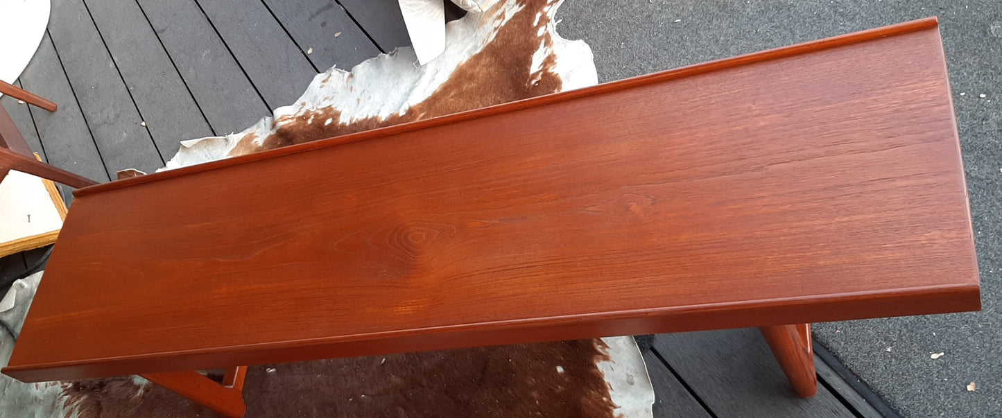 REFINISHED MCM Torbjørn Afdal for Bruksbo "Krobo" Teak Coffee Table or Bench