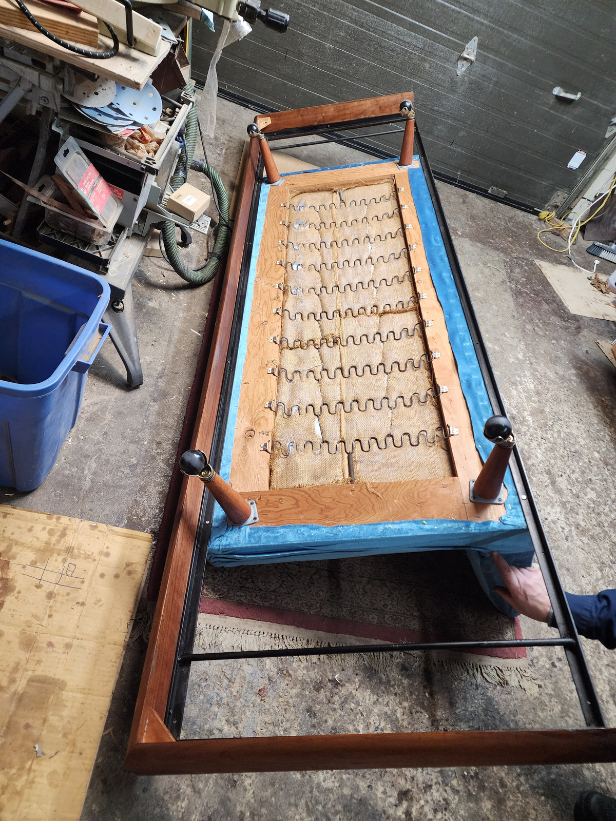 REFINISHED will be REUPHOLSTERED Mid Century Modern A. Pearsall 1709-s Sofa