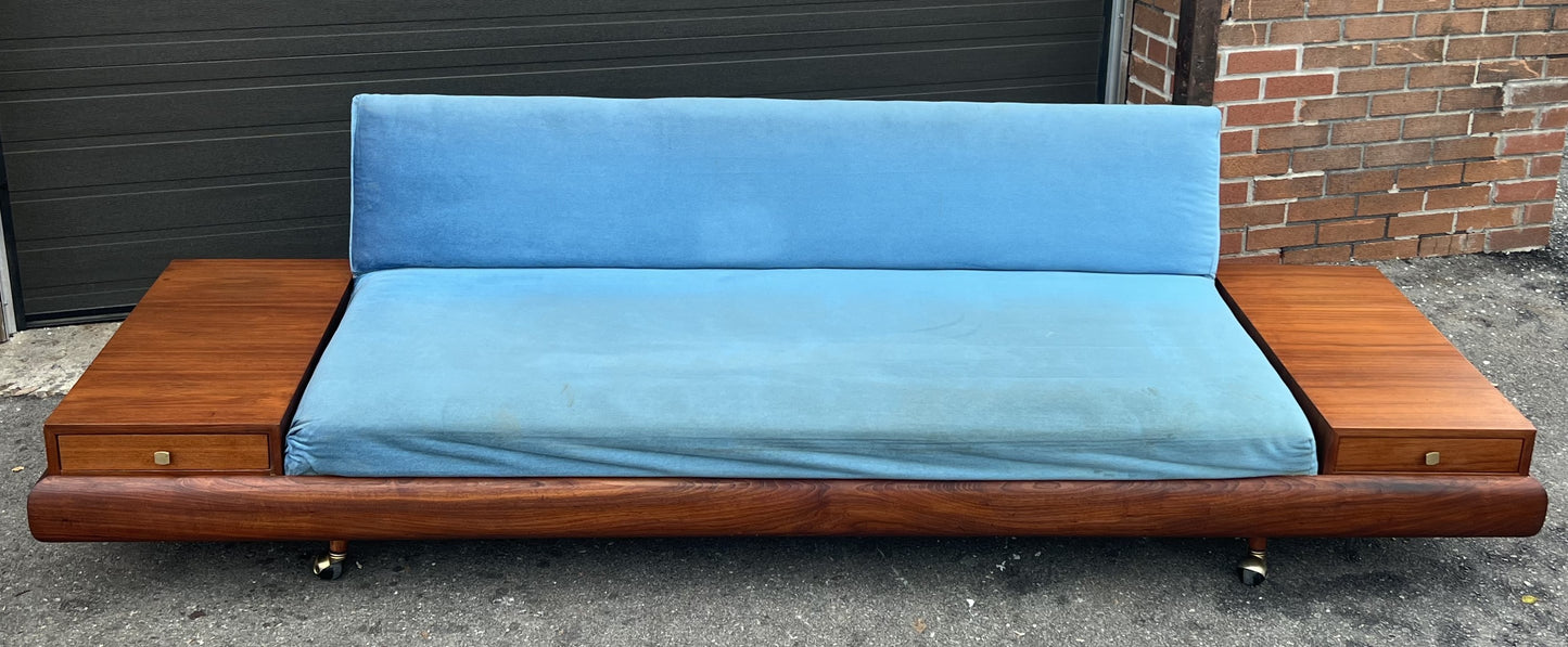 REFINISHED will be REUPHOLSTERED Mid Century Modern A. Pearsall 1709-s Sofa
