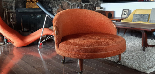 RESTORED Mid Century Modern A. Pearsall Havana Lounge Chair