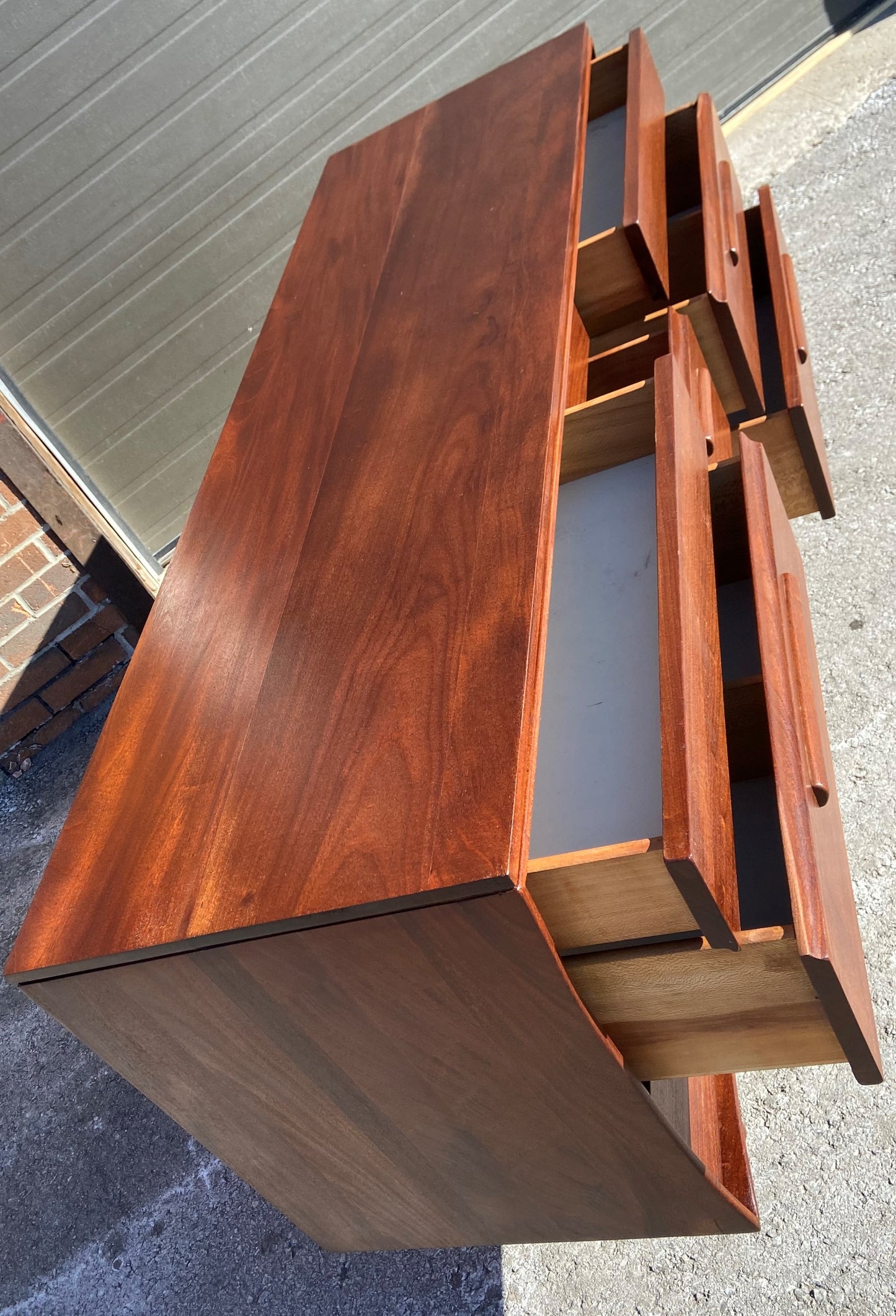 REFINISHED Mid Century Modern SOLID TEAK Dresser by J. Kuypers for Imperial