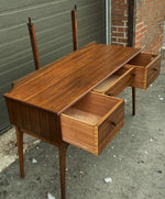 REFINISHED British MCM Vanity & Mirror or Desk by Alfred Cox, Perfect, Compact 6