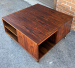 REFINISHED Danish MCM Rosewood Coffee Table w Storage by P.Lovig Nielsen 7