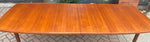 REFINISHED MCM Boat Shaped Teak Table Selfstoring w 2 Leaves by Gustav Bahus 9