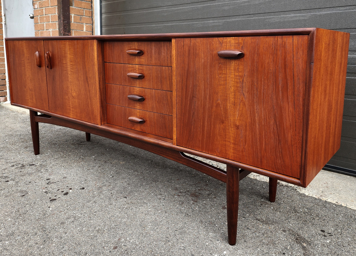 REFINISHED Mid Century Modern Sideboard by Victor B Wilkins for G-Plan 81"